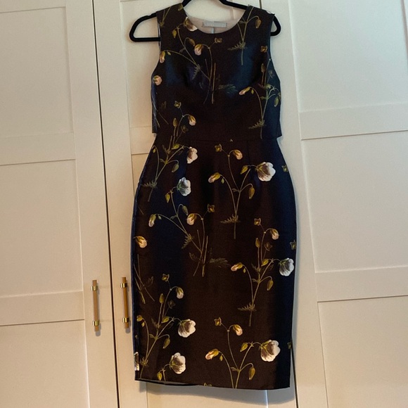 Hope & Ivy (ASOS) US 6 black floral dress worn once - Picture 2 of 6